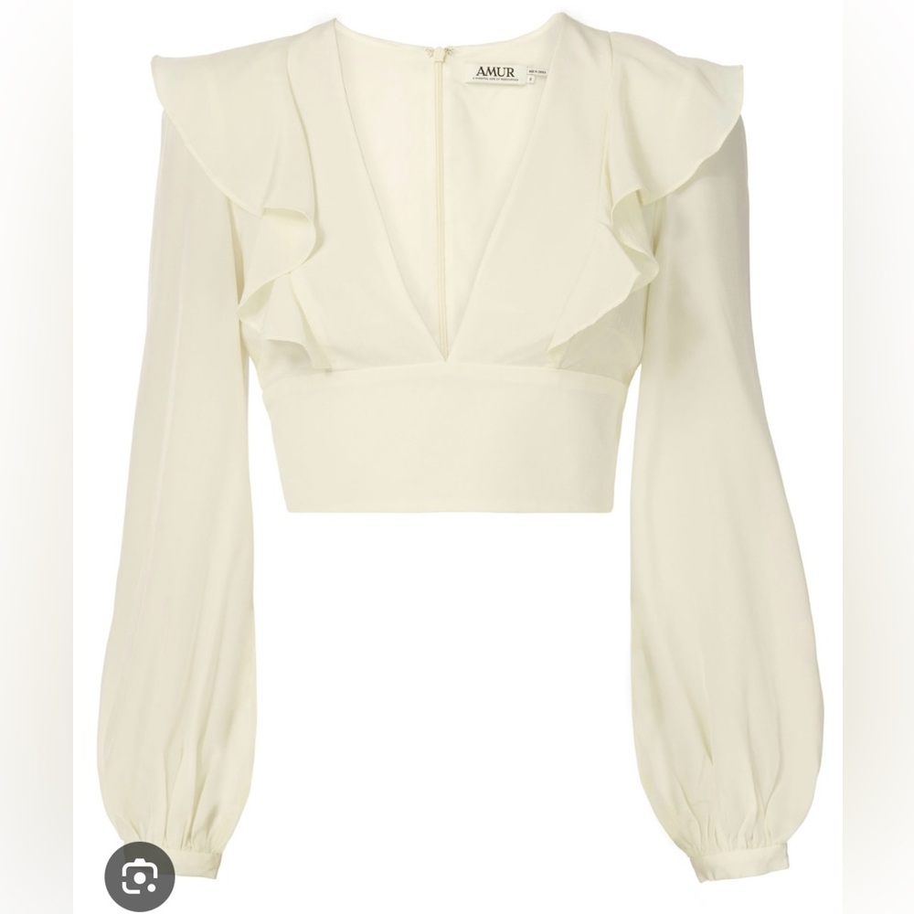 Amur Silk Cropped Blouse